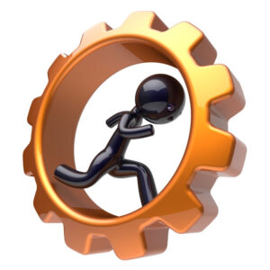 Getriebe, das den Motor am Laufen hält